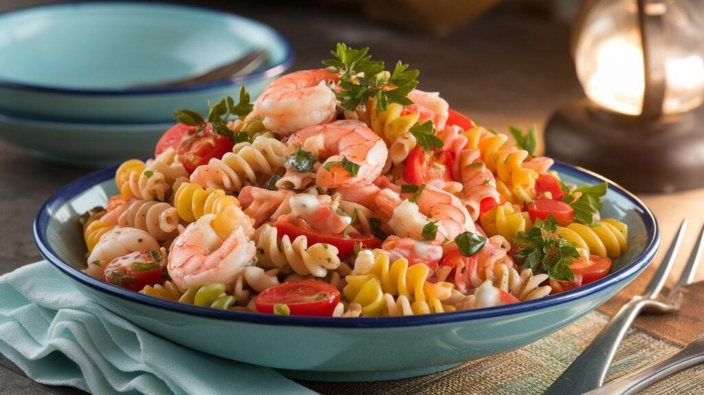Zesty Seafood Pasta Salad Recipe seafood pasta salad